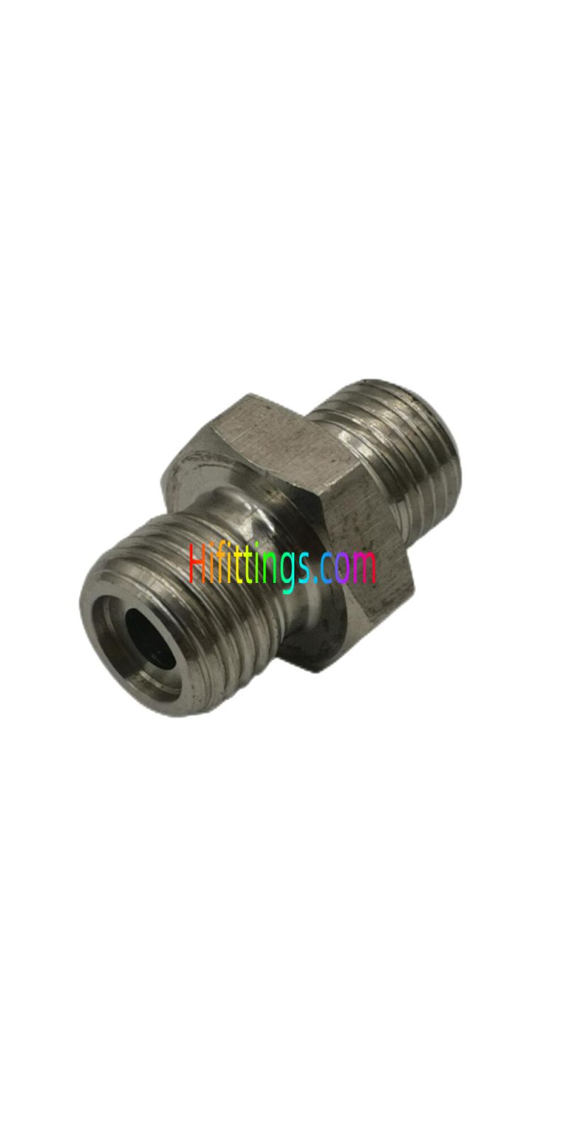 Straight Metric Male O-Ring Face Seal Fittings With Bonded Seal 1EL
