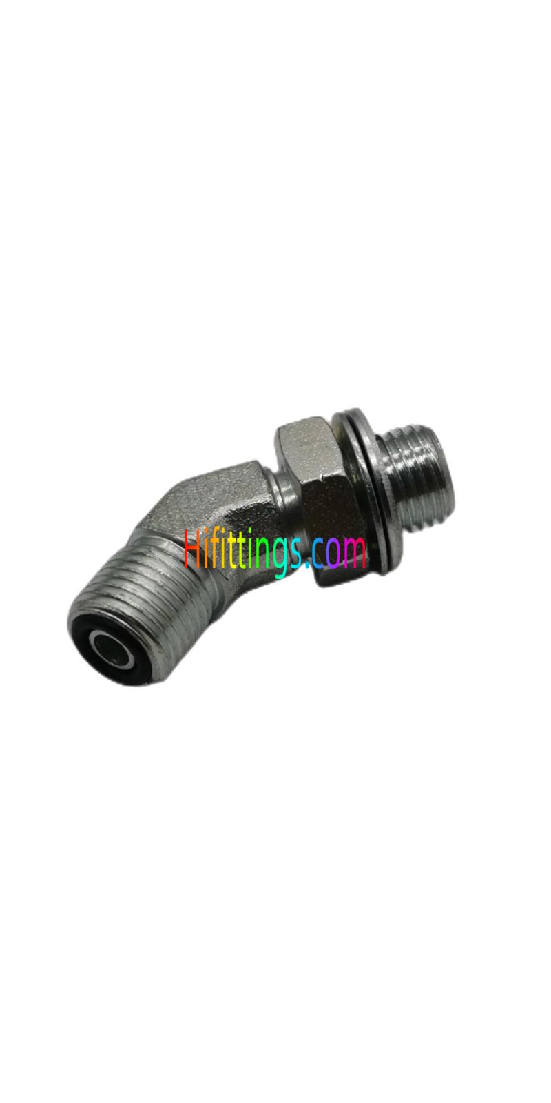 45°Elbow ORFS Male O-Ring BSP Male O-Ring Fittings 1FG4-OG