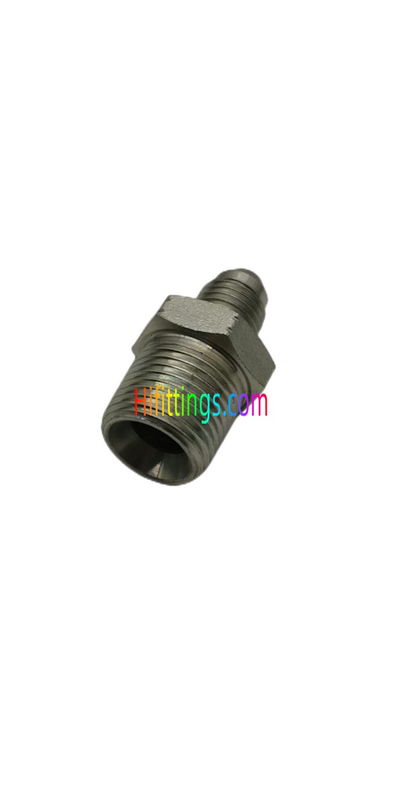 Straight NPT Male JIC Male 74° Cone Flared Tube Fittings 1JN