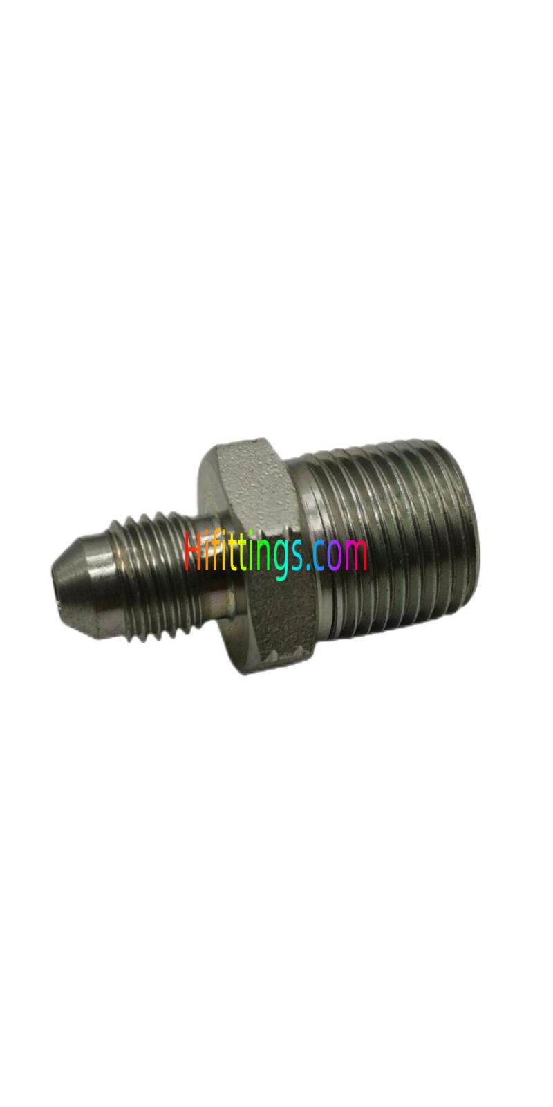 Straight NPT Male JIC Male 74° Cone Flared Tube Fittings 1JN