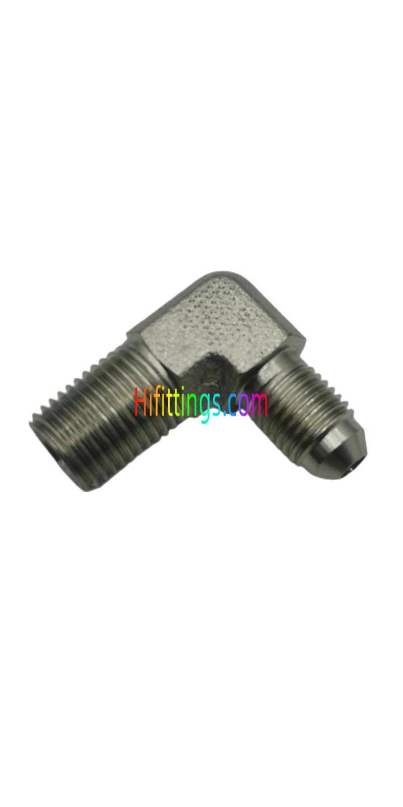 90° Elbow NPT Male JIC Male 74° Cone Flared Tube Fittings 1JN9