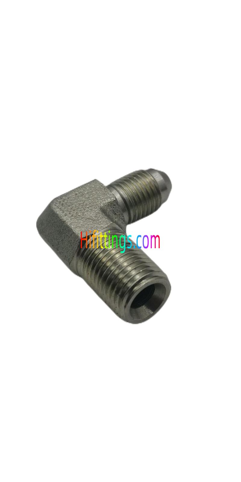 90° Elbow NPT Male JIC Male 74° Cone Flared Tube Fittings 1JN9