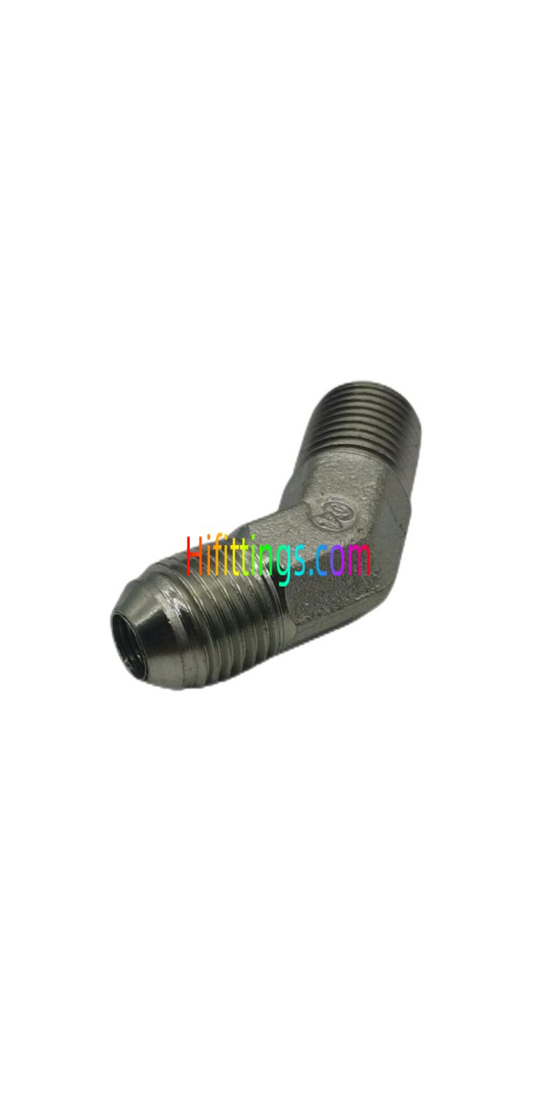  45° Elbow BSPT Male JIC Male 74° Cone Flared Tube Fittings 1JT4-SP