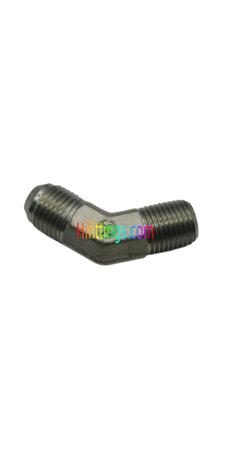  45° Elbow BSPT Male JIC Male 74° Cone Flared Tube Fittings 1JT4-SP