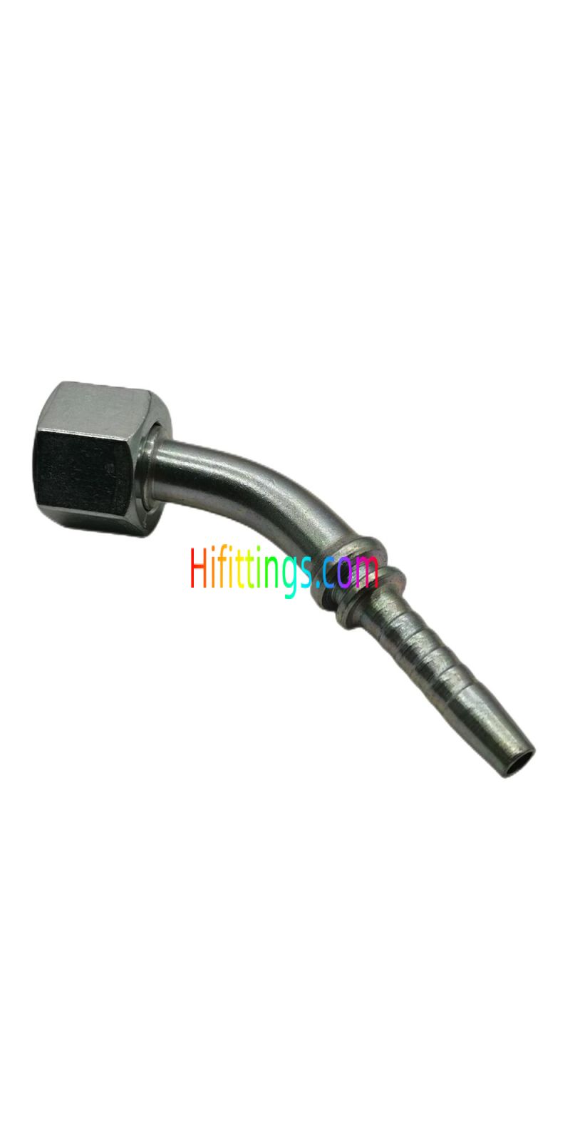 45° Elbow Metric Female 24° Cone With O-Ring Swivel Light Series Swaged Hose Fitting 20441