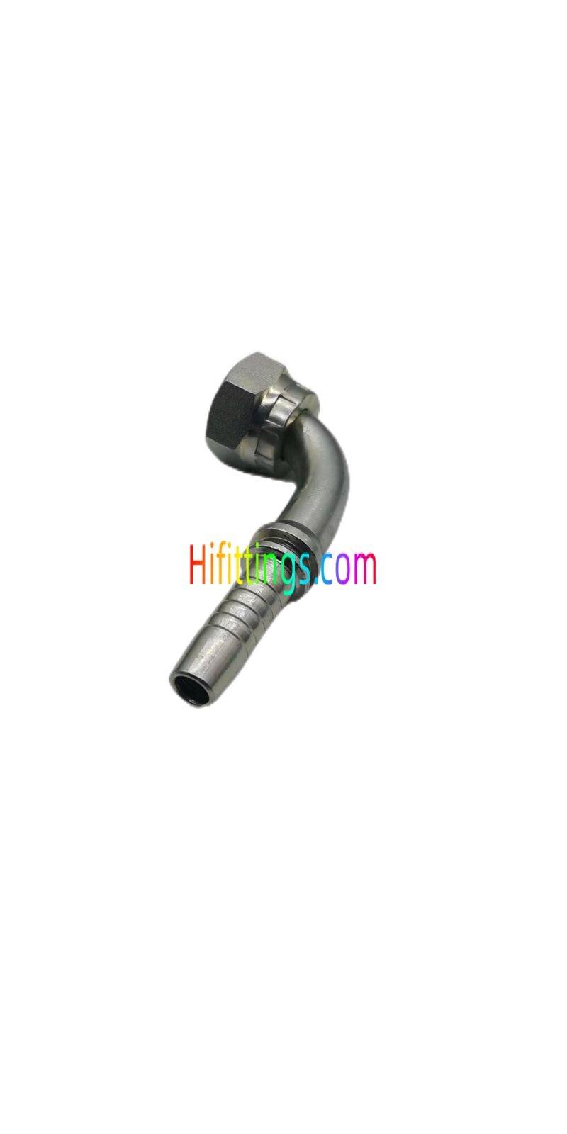 90° Elbow Metric Female 24° Cone With O-Ring Swivel Light Series Swaged Hose Fitting 20491