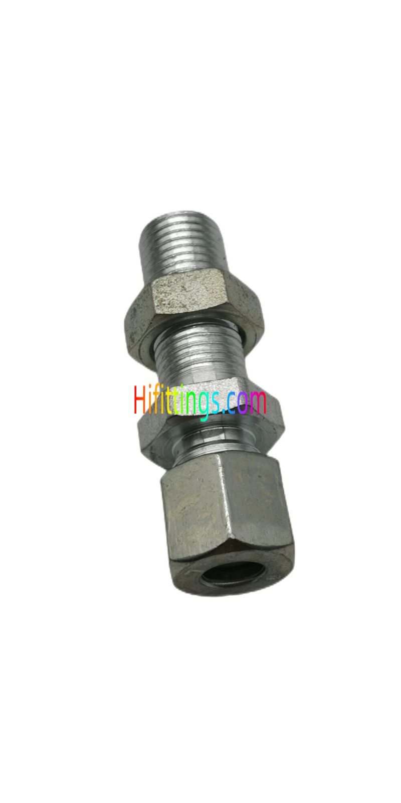 Straight Metric Male Bite Type Bulkhead Tube Fittings 6C/6D