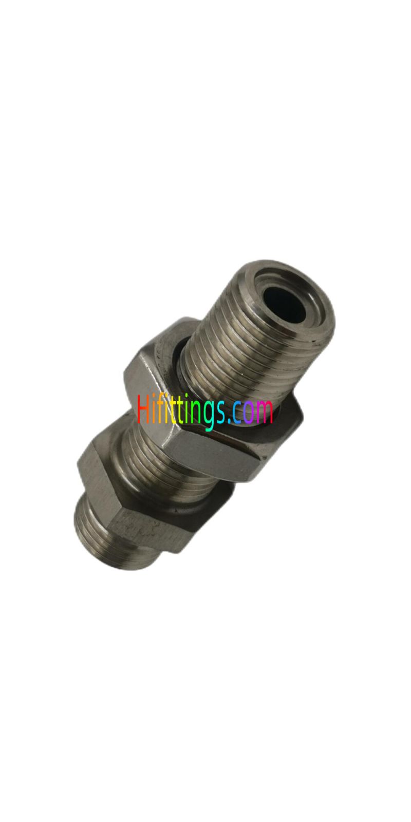 Straight Metric Male O-Ring Face Seal Bulkhead Fittings 6E