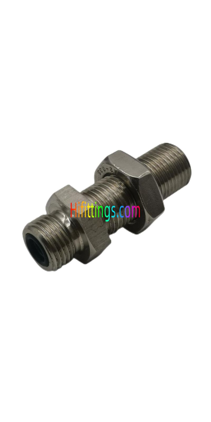 Straight Metric Male O-Ring Face Seal Bulkhead Fittings 6E