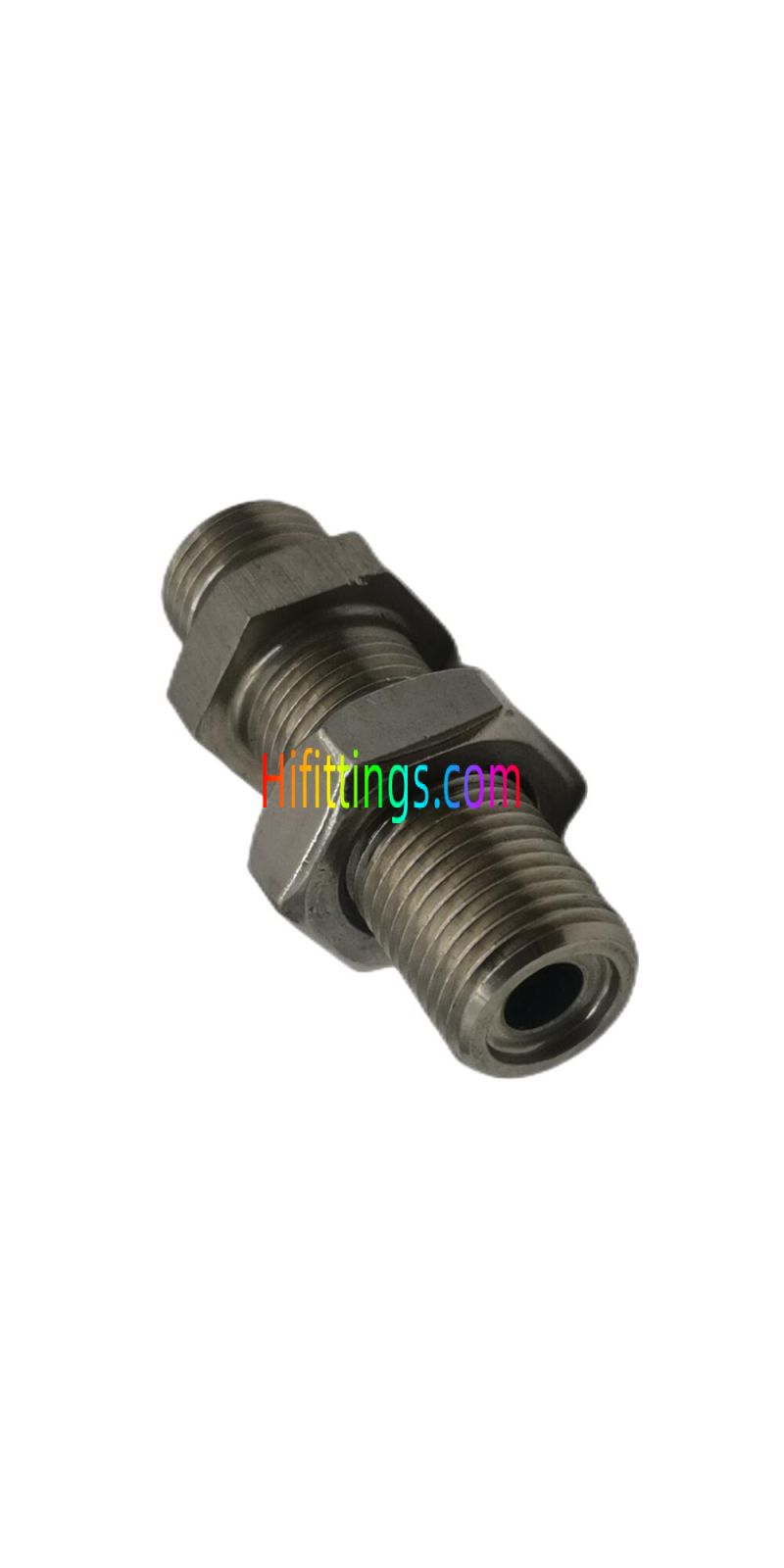 Straight Metric Male O-Ring Face Seal Bulkhead Fittings 6E
