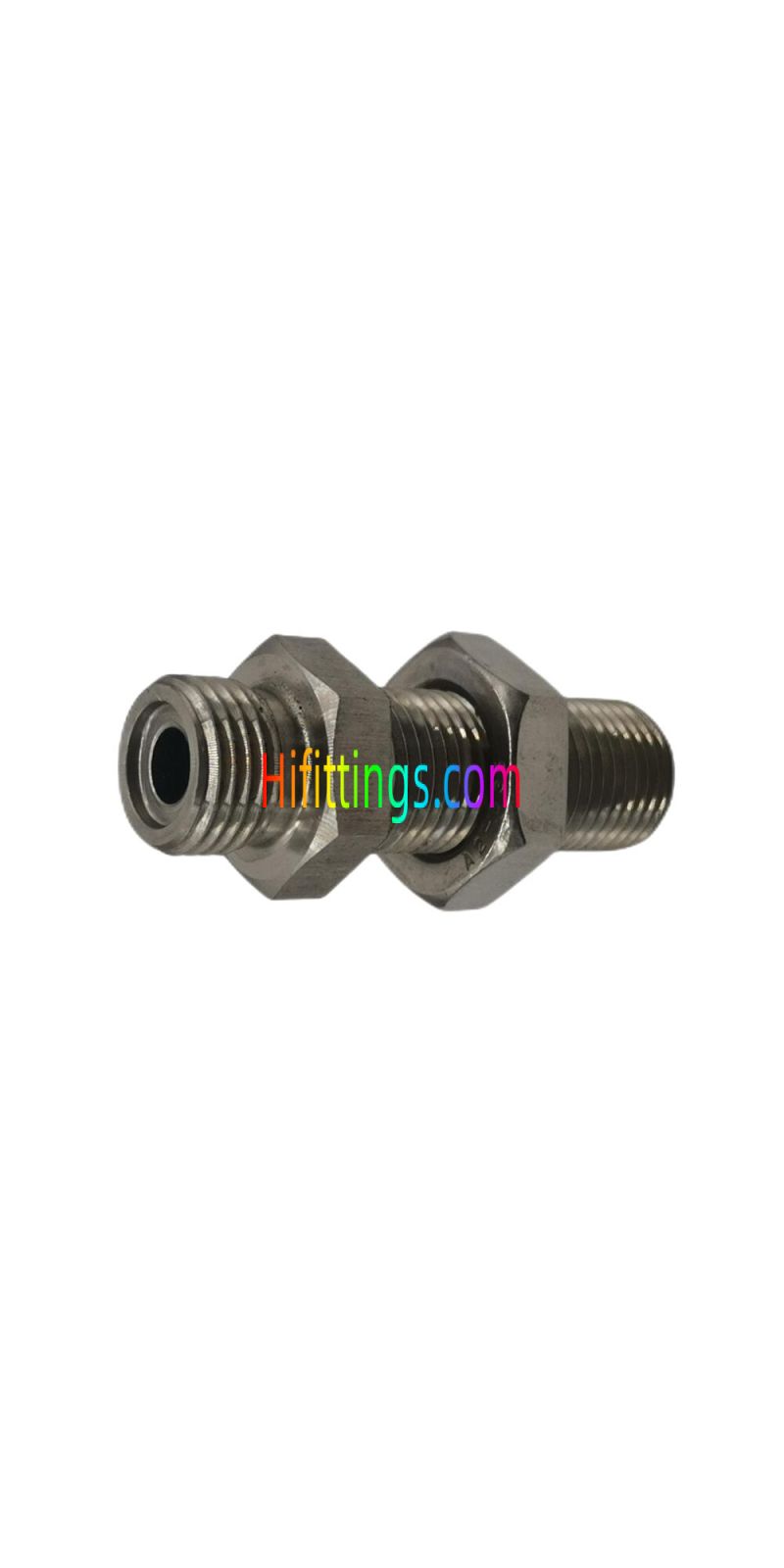 Straight Metric Male O-Ring Face Seal Bulkhead Fittings 6E