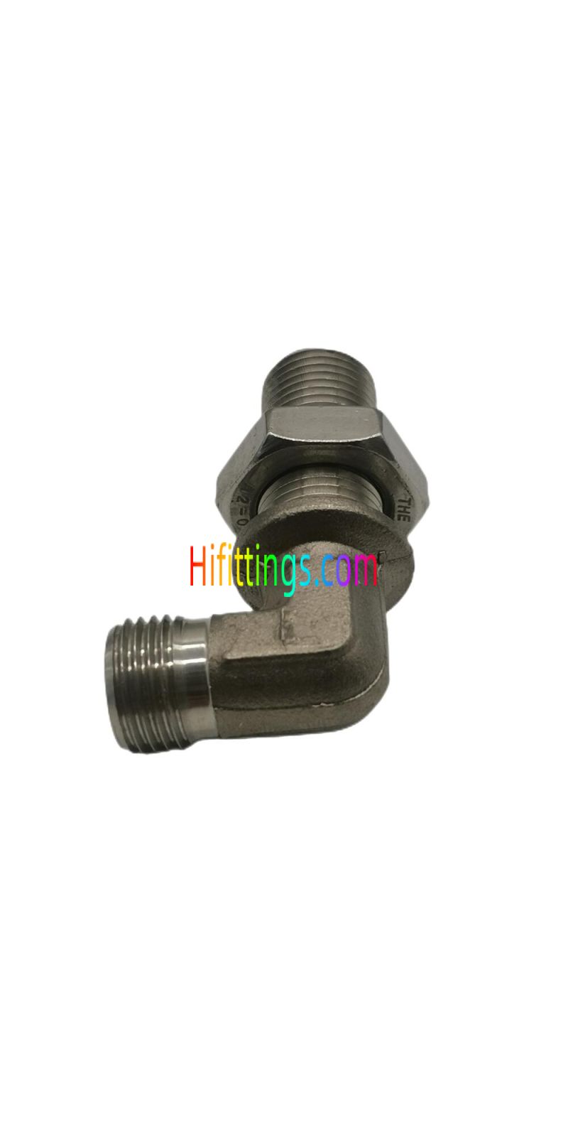  90° Elbow Metric Male O-Ring Face Seal Bulkhead Fittings 6E9 