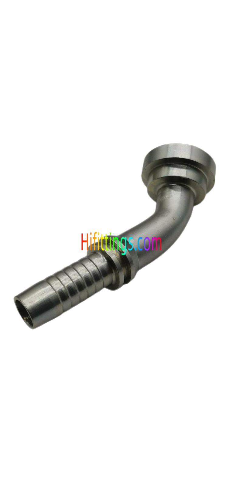 45° Elbow SAE Flange Head 6000 PSI Code 62 Swaged Hose Fitting 87641