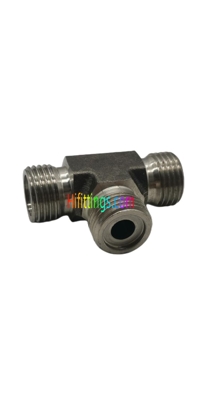 Metric Male O-Ring Face Seal Tee Fittings AE