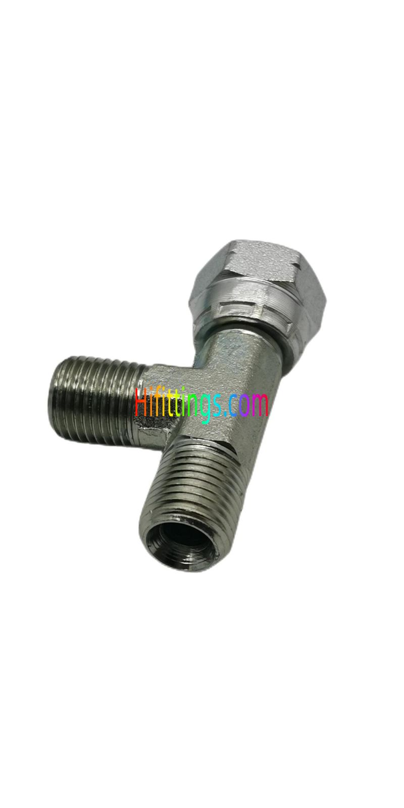 BSP Male 60° Seat BSP Female 60° Cone Run Tee Fittings CB