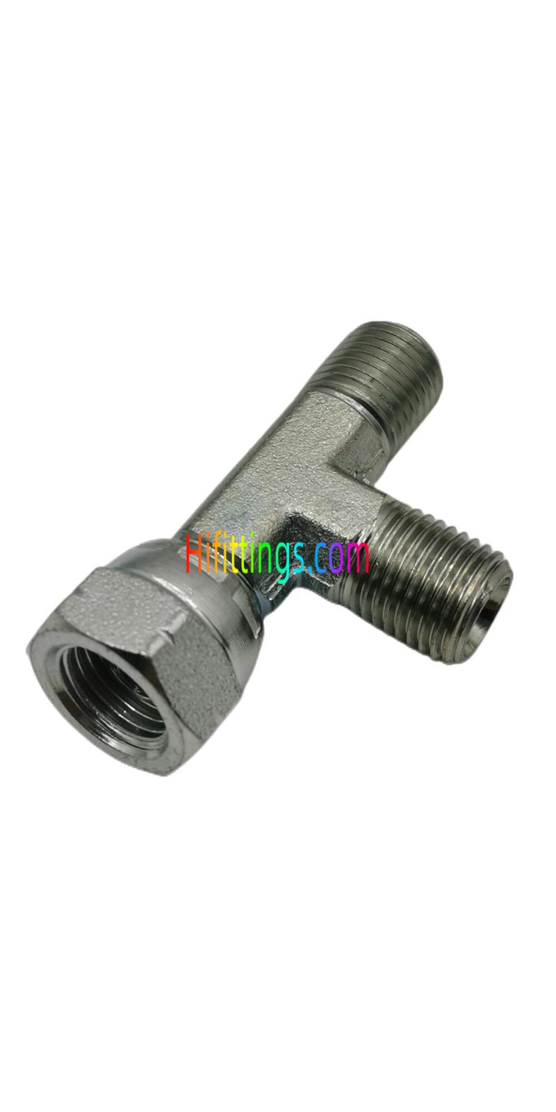 BSP Male 60° Seat BSP Female 60° Cone Run Tee Fittings CB