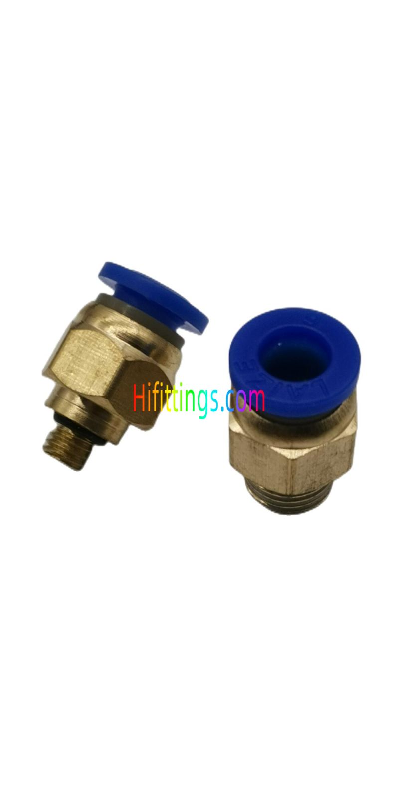 Male Connector Pneumatic Push-In Fitting PC