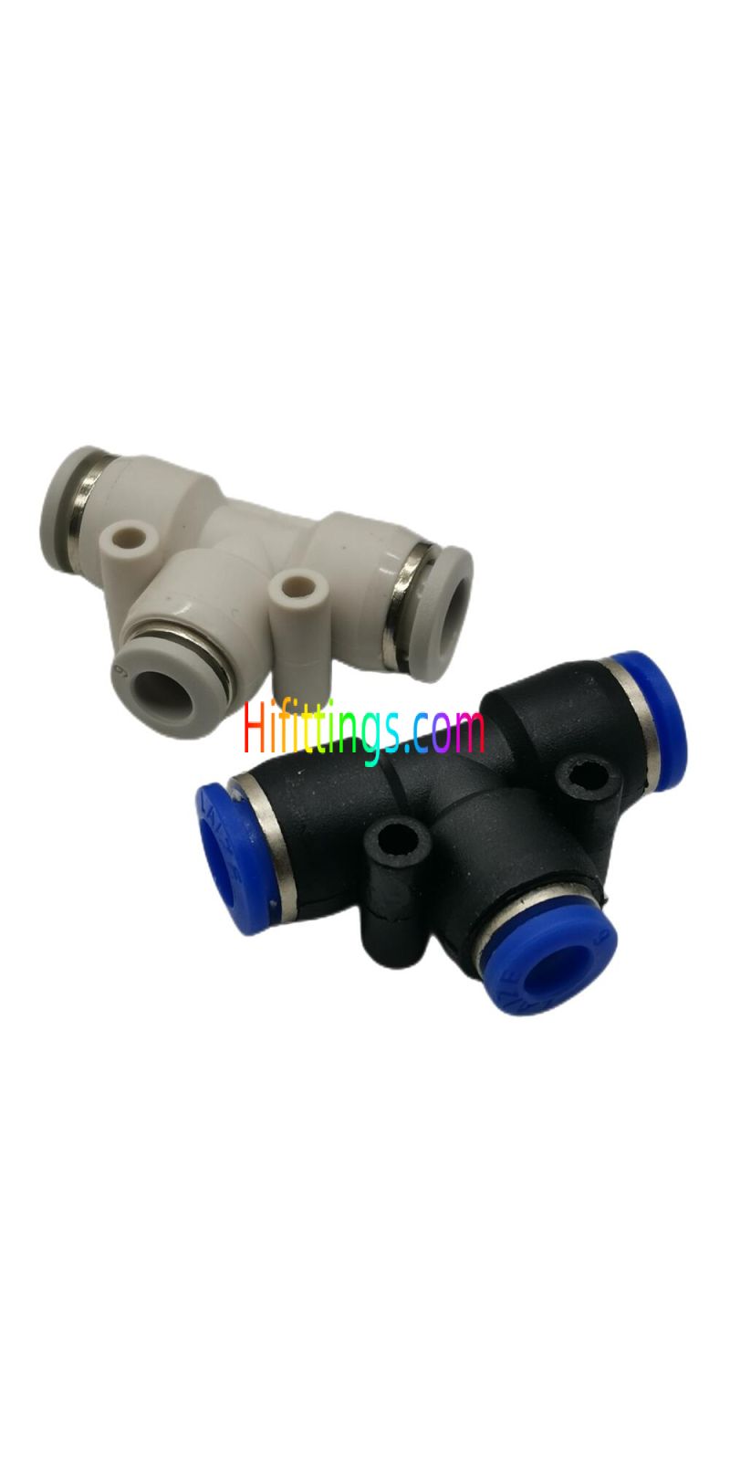 Different Diameter Tee Pneumatic Push-In Fitting PEG