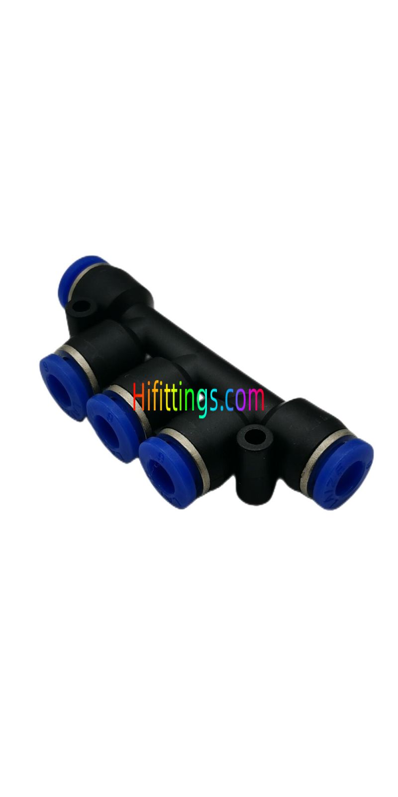 Triple Branch Union Pneumatic Push-In Fitting PK
