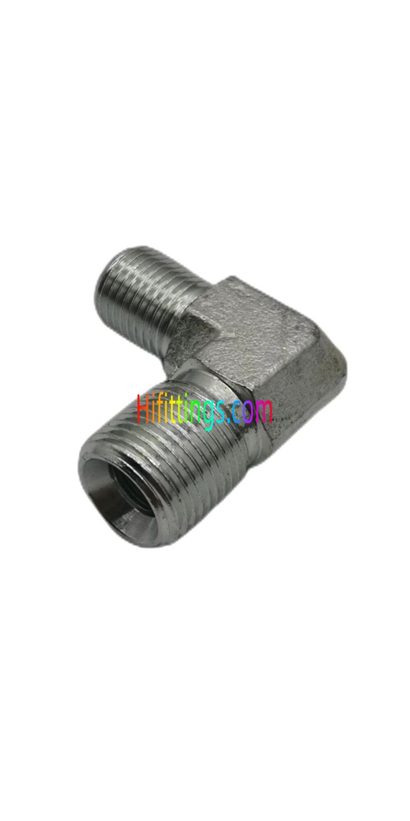 Raccordo a 90° BSP maschio 60° sede cono 1B9