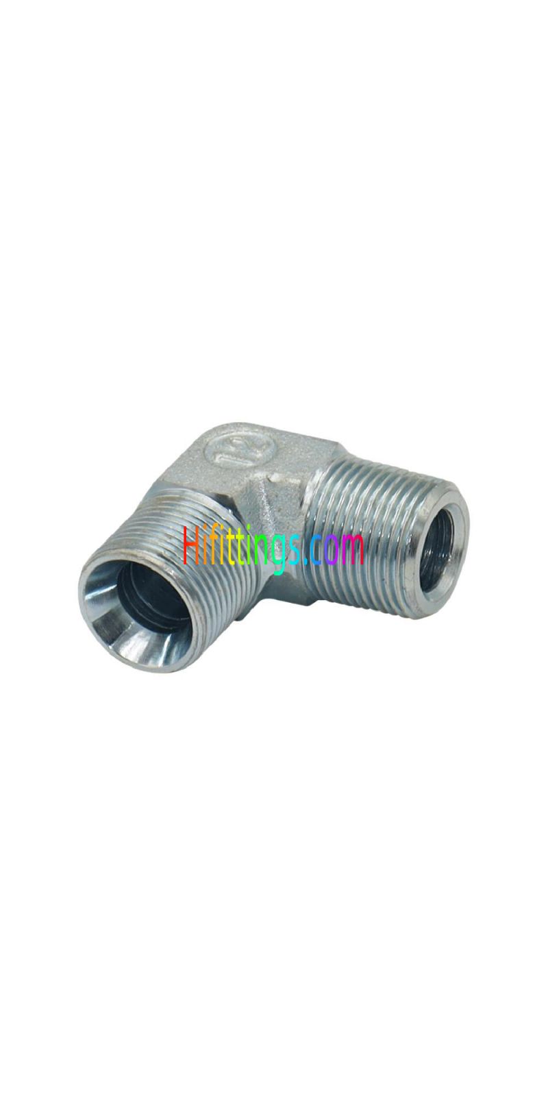  Gomito a 90° NPT maschio BSP maschio 60° sede Raccordo a cono