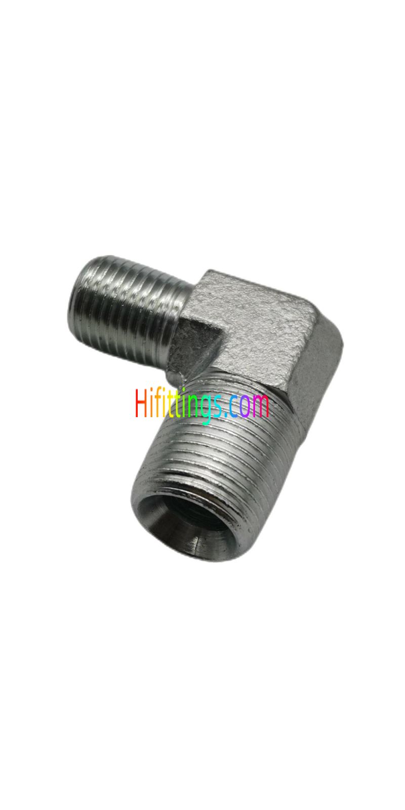 Raccordo a cono a 90° a gomito BSPT maschio BSP maschio 60° sede