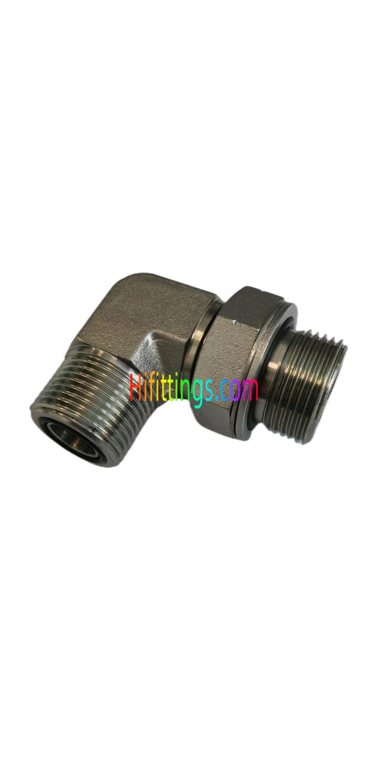 Raccordo a 90° gomito maschio metrico regolabile ORFS maschio O-Ring 1FH9-OG