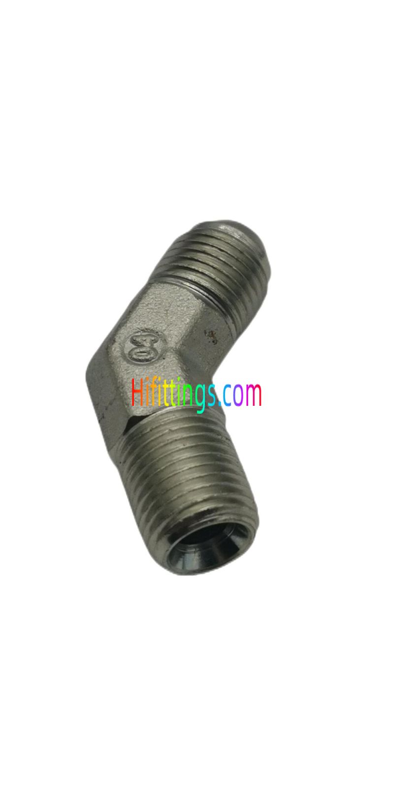 Raccordo a gomito a 45° BSPT maschio JIC maschio 74° cono svasato 1JT4-SP