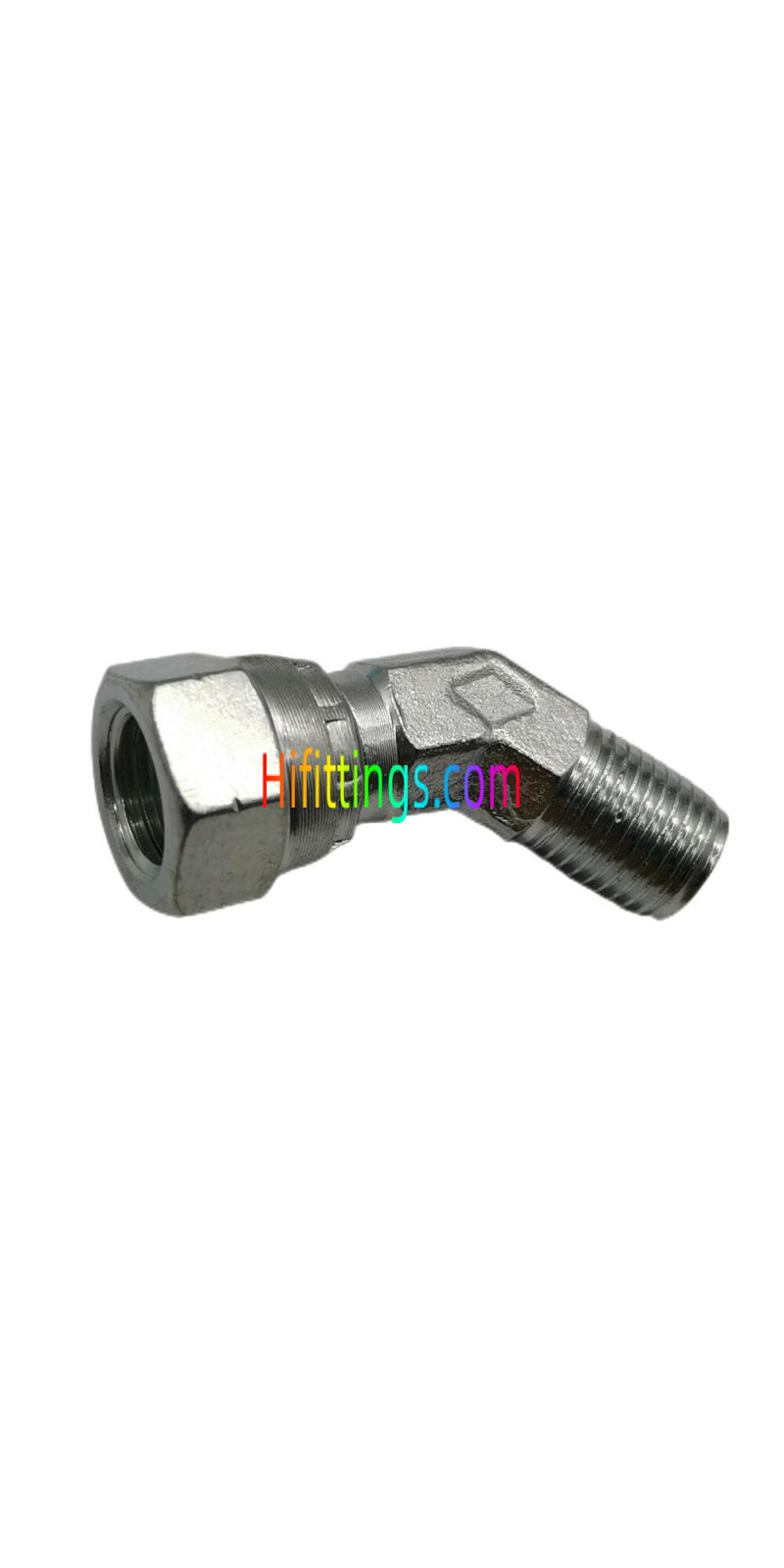 Raccordo a gomito 45° BSP maschio 60°Sede BSP femmina 60° Cono 2B4