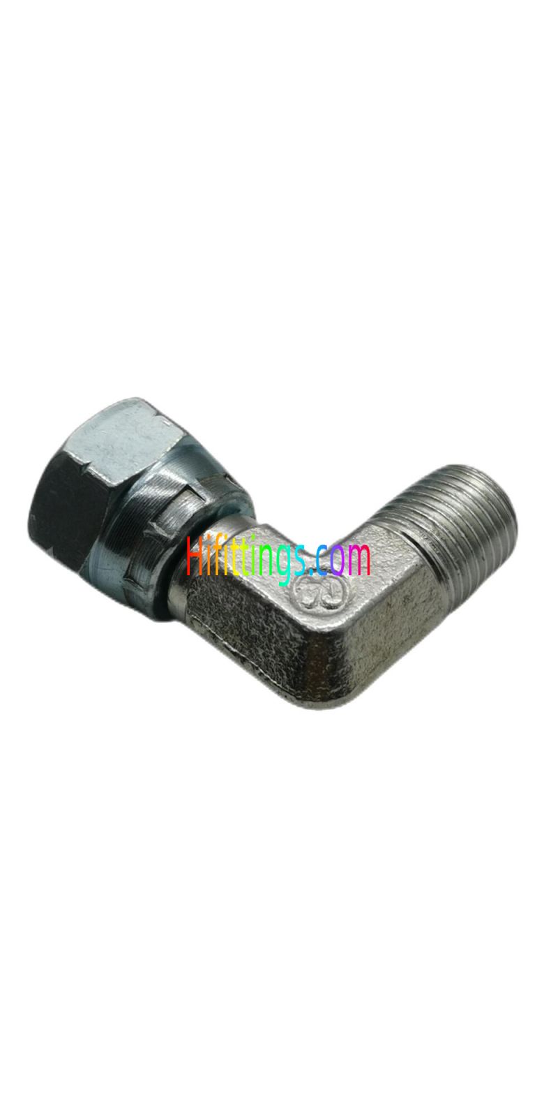 Raccordo a 90° a gomito BSP maschio 60° sede BSP femmina 60° cono 2B9