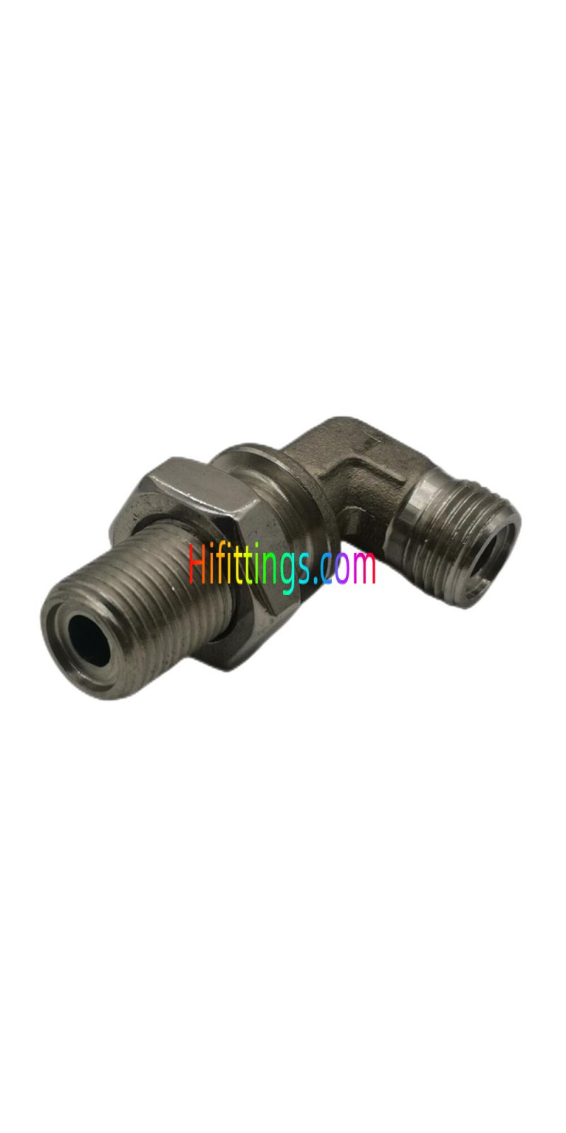  90° Elbow Metric Male O-Ring Face Seal Bulkhead Fittings 6E9 