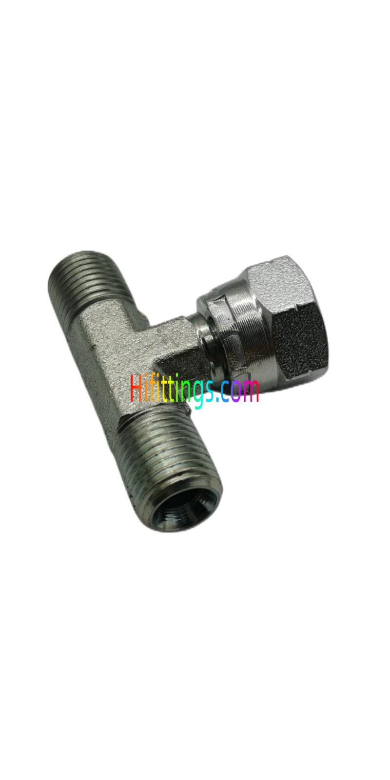 Raccordo a T per diramazione BSP maschio 60° sede BSP femmina 60° cono BB