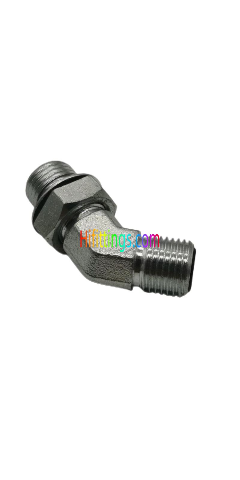 Codo de 45 grados ORFS con junta tórica macho SAE 1FO4-OG