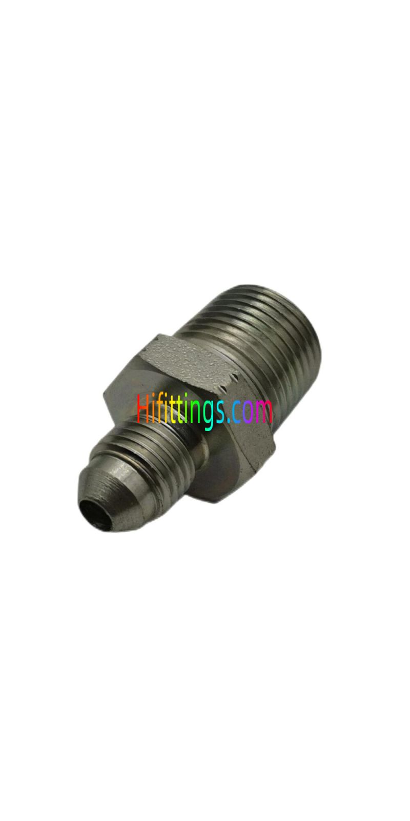 Racor Recto NPT Macho JIC Macho 74º Cono Abocardado 1JN