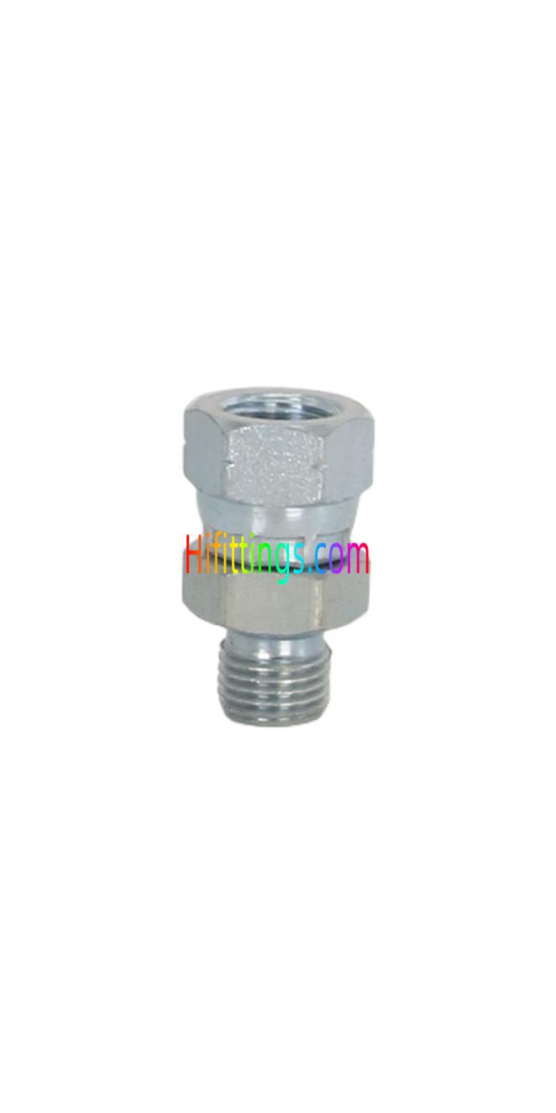 Accesorio hidráulico en T recto BSP macho con asiento de 60° BSP hembra con cono de 60° 2B