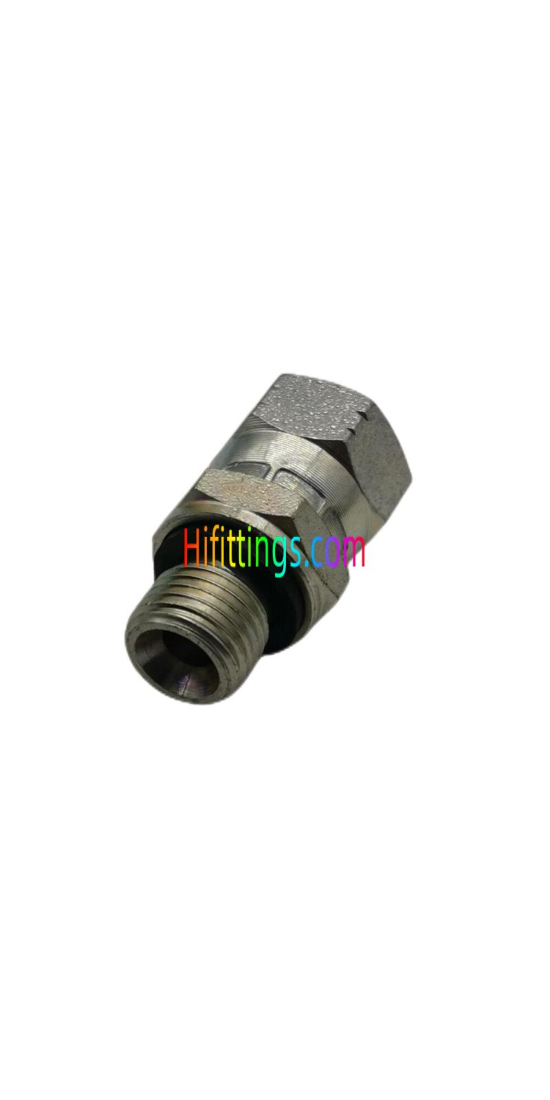 Racor de cono recto BSP macho con sello cautivo JIC hembra 74° asiento 2BJ-WD