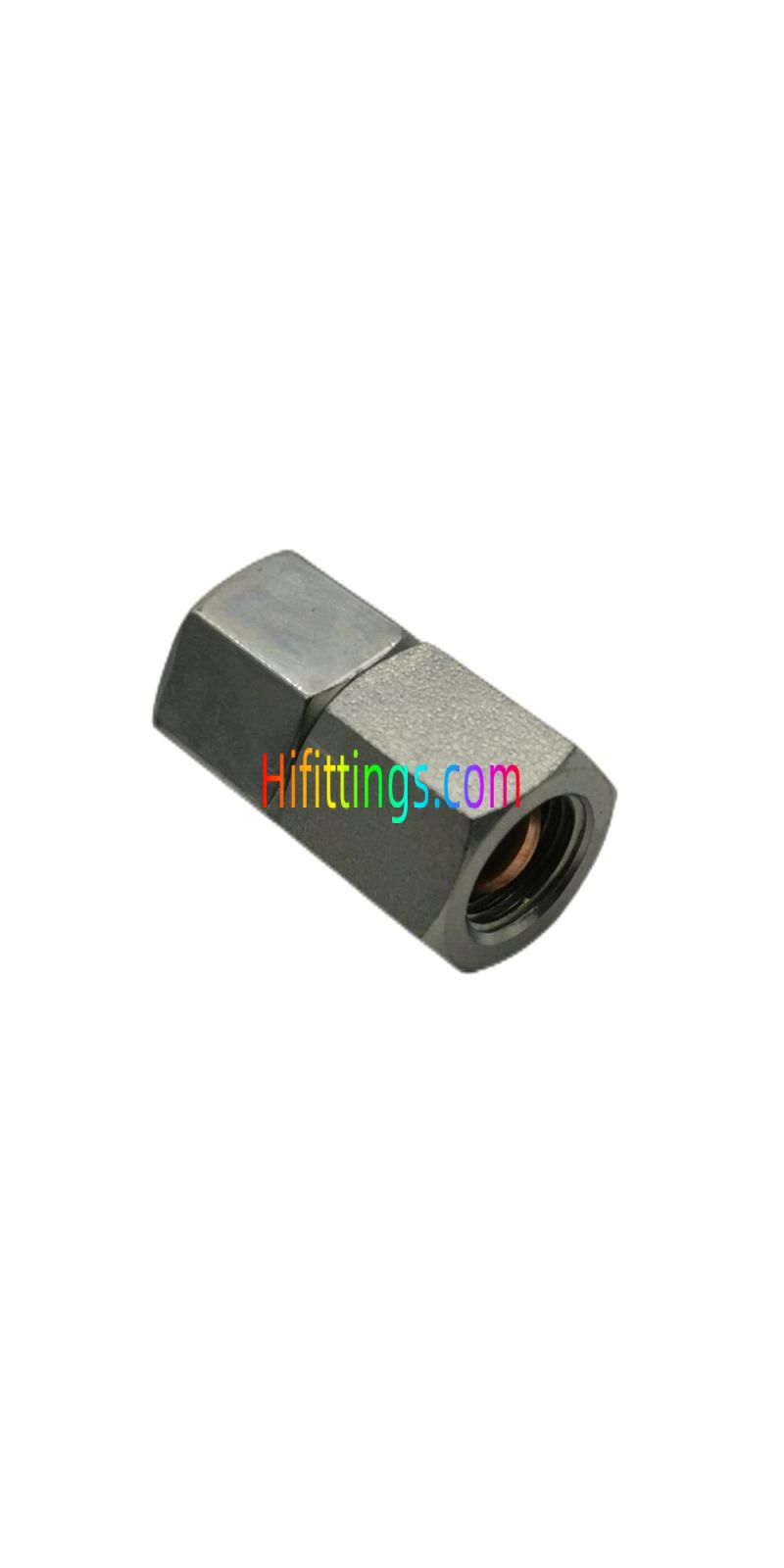 Conector recto métrico hembra BSP para manómetro 