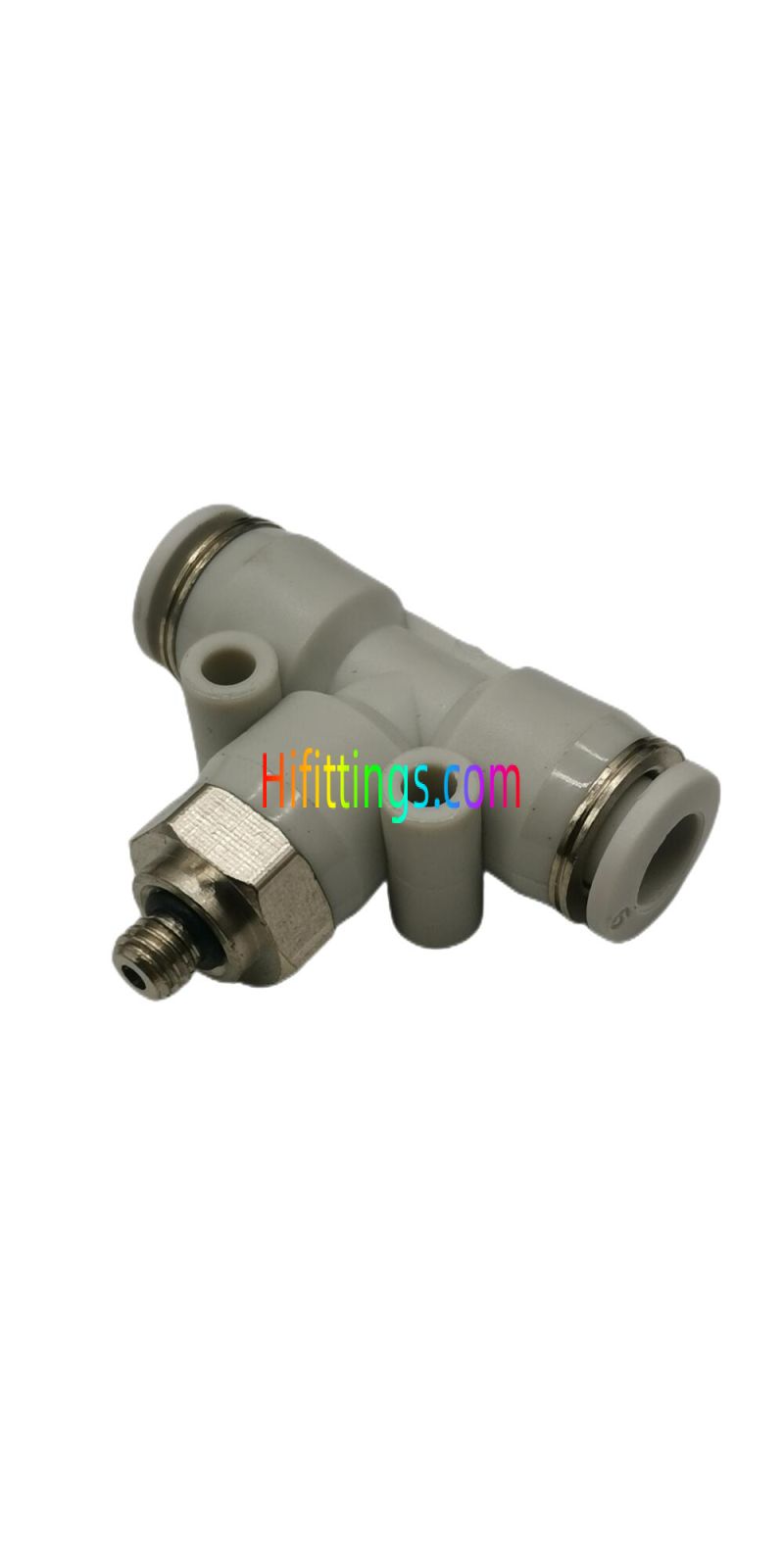 Racor rápido neumático en T para derivación macho PB