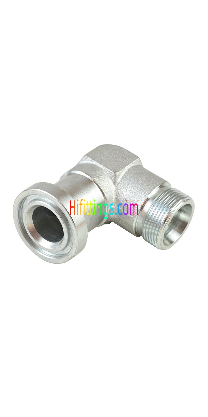 SAE H-Series Flange 90° Elbow Metric Male Bite Type Adapter 1DFS9