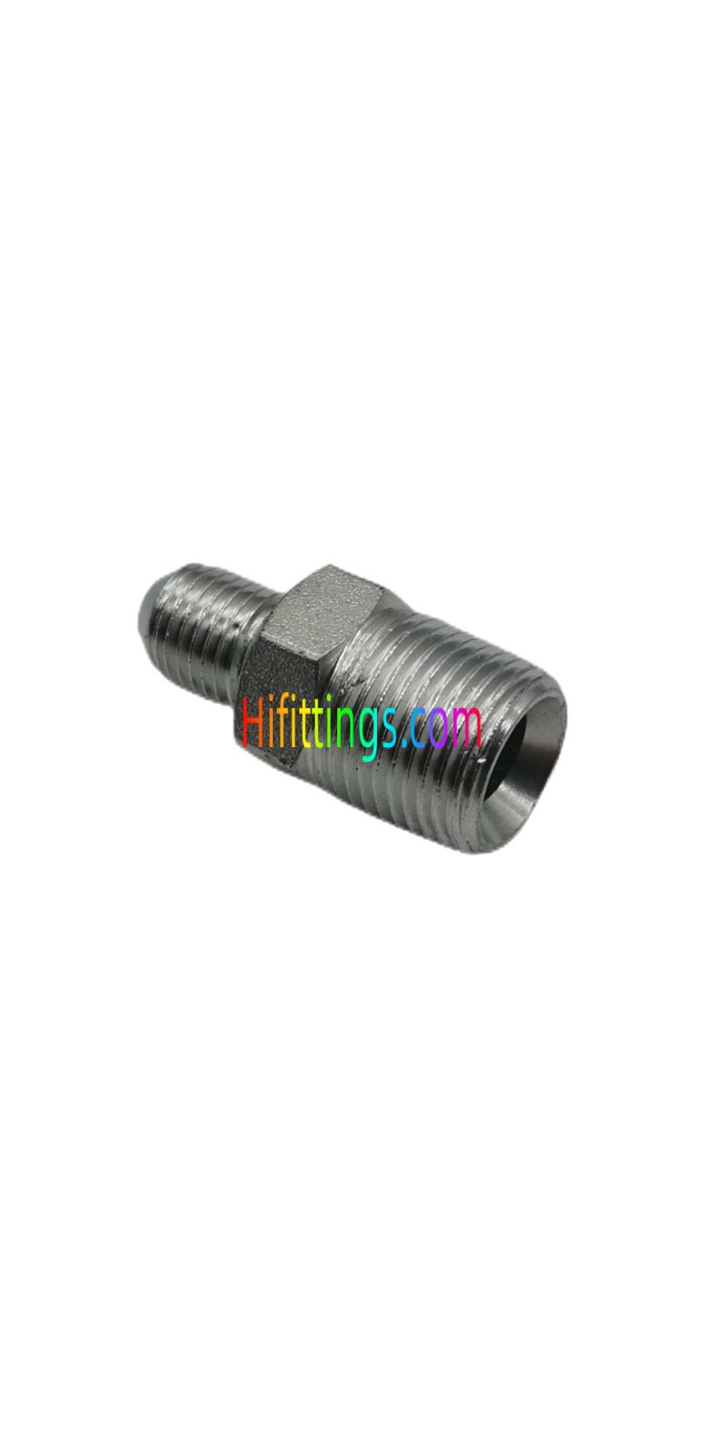 Raccord droit pour tube évasé à cône 74° BSPT mâle JIC mâle 1JT-SP