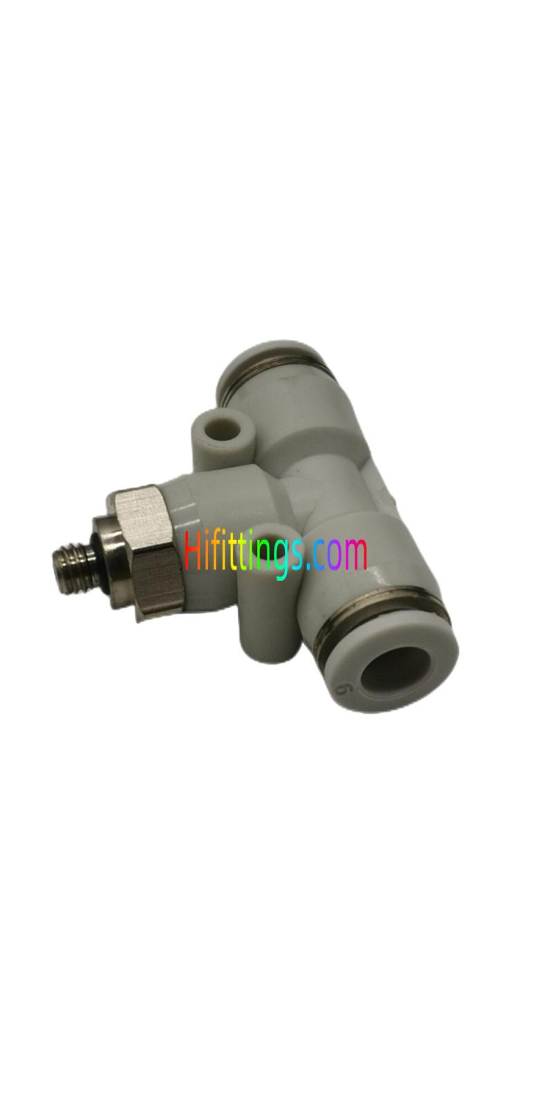 Té de branchement mâle, raccord pneumatique à enfoncer PB