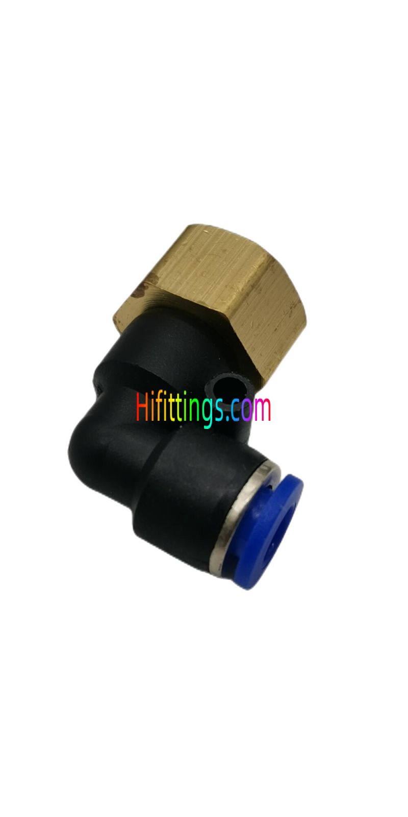 Raccord coudé femelle, raccord pneumatique Push-In  PLF