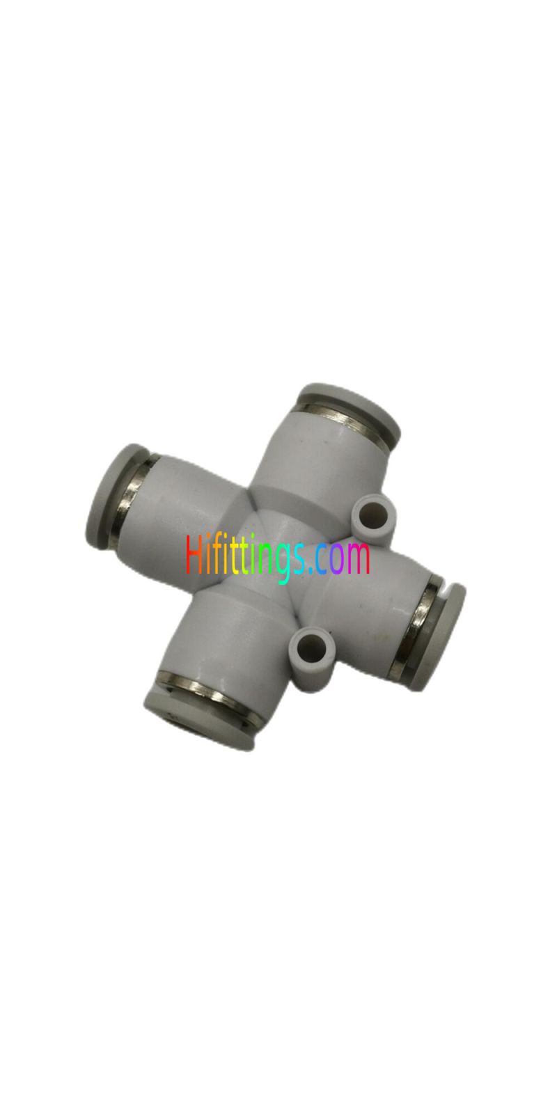 Raccord enfichable pneumatique en croix  PZA