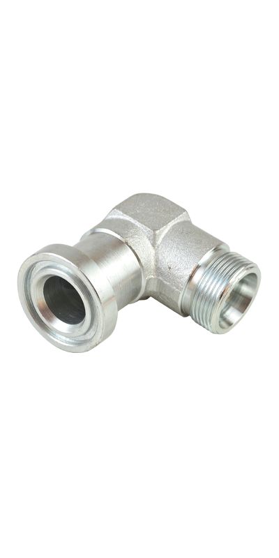 SAE H-Series Flange 90° Elbow Metric Male Bite Type Adapter  1DFS9