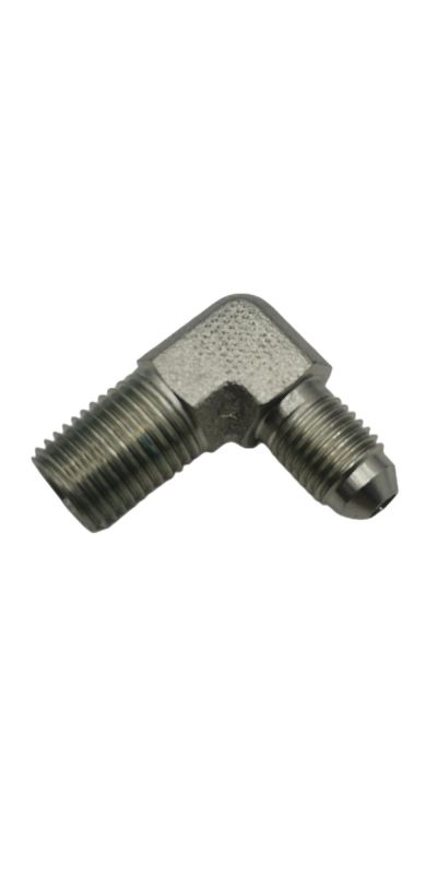 90° Elbow NPT Male JIC Male 74° Cone Flared Tube Fittings 1JN49- hifittings.com