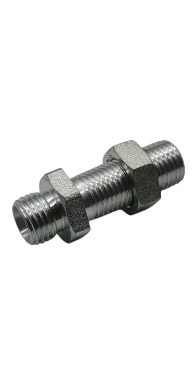 Straight Metric Male Bite Type Bulkhead Tube Fittings 6C/6D