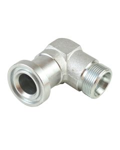 SAE H-Series Flange 90° Elbow Metric Male Bite Type Adapter  1DFS9