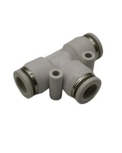 Union Tee Pneumatic Push-In Fitting, Pneumatic One-touch Fitting, Push-In T-Connector PE