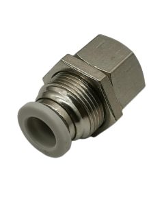 Bulkhead Female Connector Pneumatic Push-In Fitting, Pneumatic One-touch Fitting  PMF