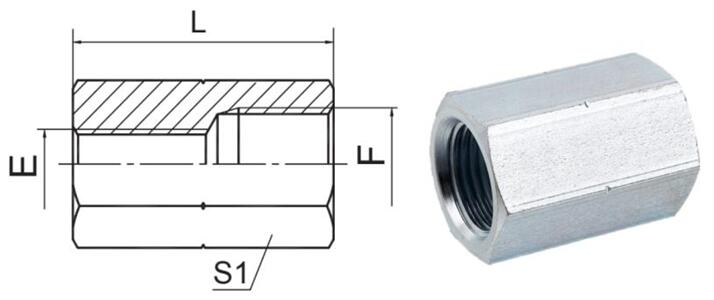 Straight BSP Female Hydraulic Adapter Fittings ISO 1179 7B - hifittings.com